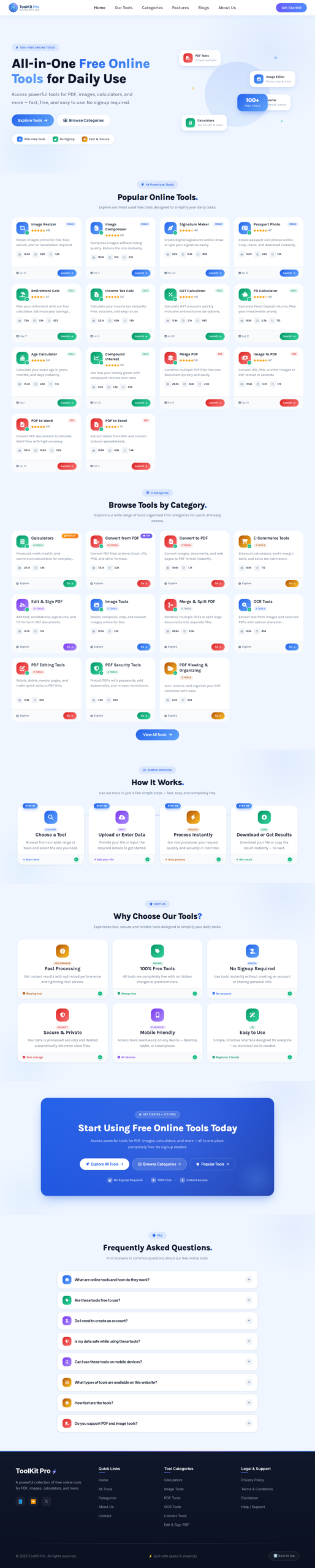 Toolkit Pro – AdSense Ready 100+ Multi-Tools Website In WordPress With ToolSuite Pro